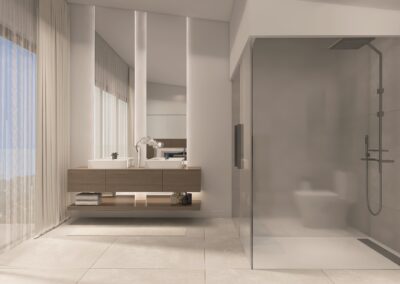bedroom bathroom townhouse